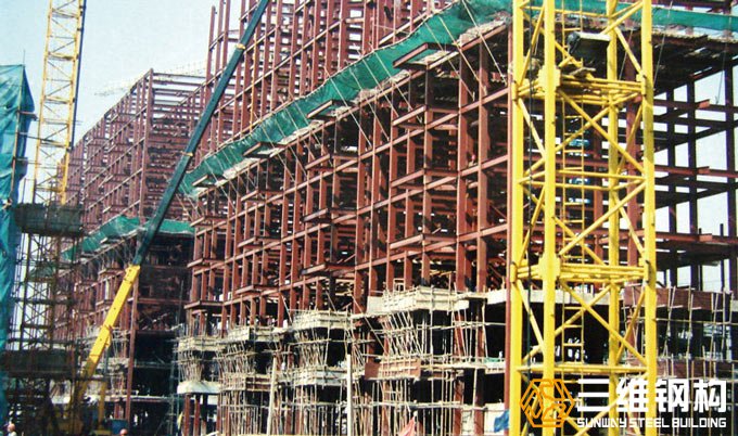 山東三維鋼結(jié)構(gòu)公司建造的濟(jì)南偉東新都鋼結(jié)構(gòu)高層住宅樓效果圖